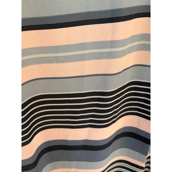 Josephine Chaus Collection Striped Pencil Skirt Size 16 Blush Gray Black Office - Picture 6 of 7